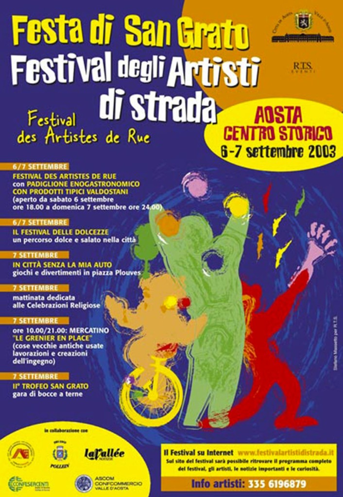 La locandina dell'edizione 2003, la prima